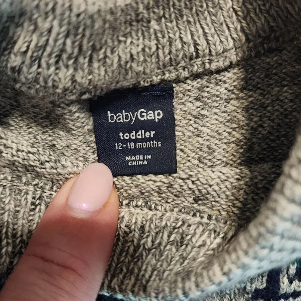 Baby Gap 2 pc outfit girl sz 12-18 months Cat sweater Jeans School Play Daycare
